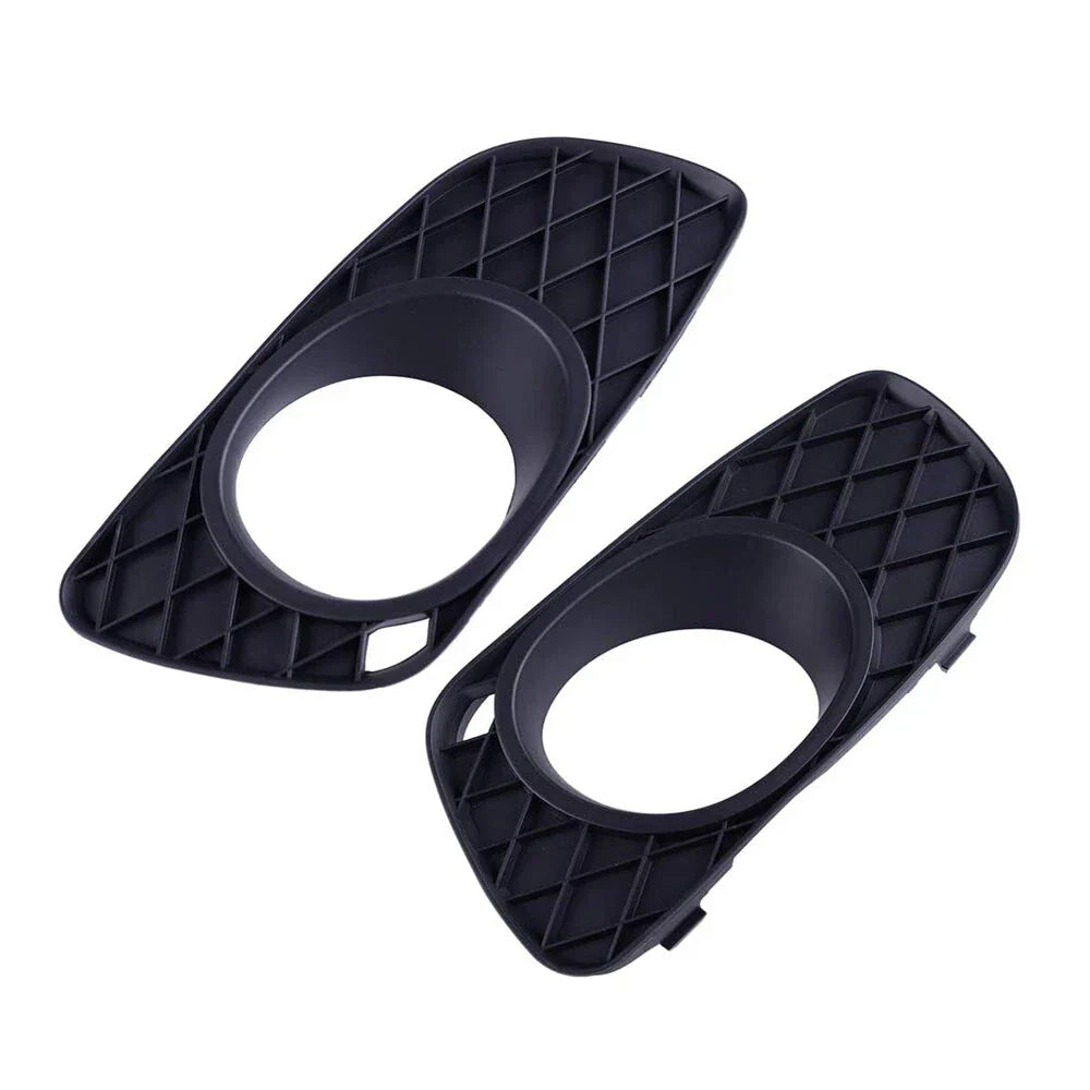 Front Bumper Fog Light Trim Covers Black for Smart Fortwo (2007-2014)