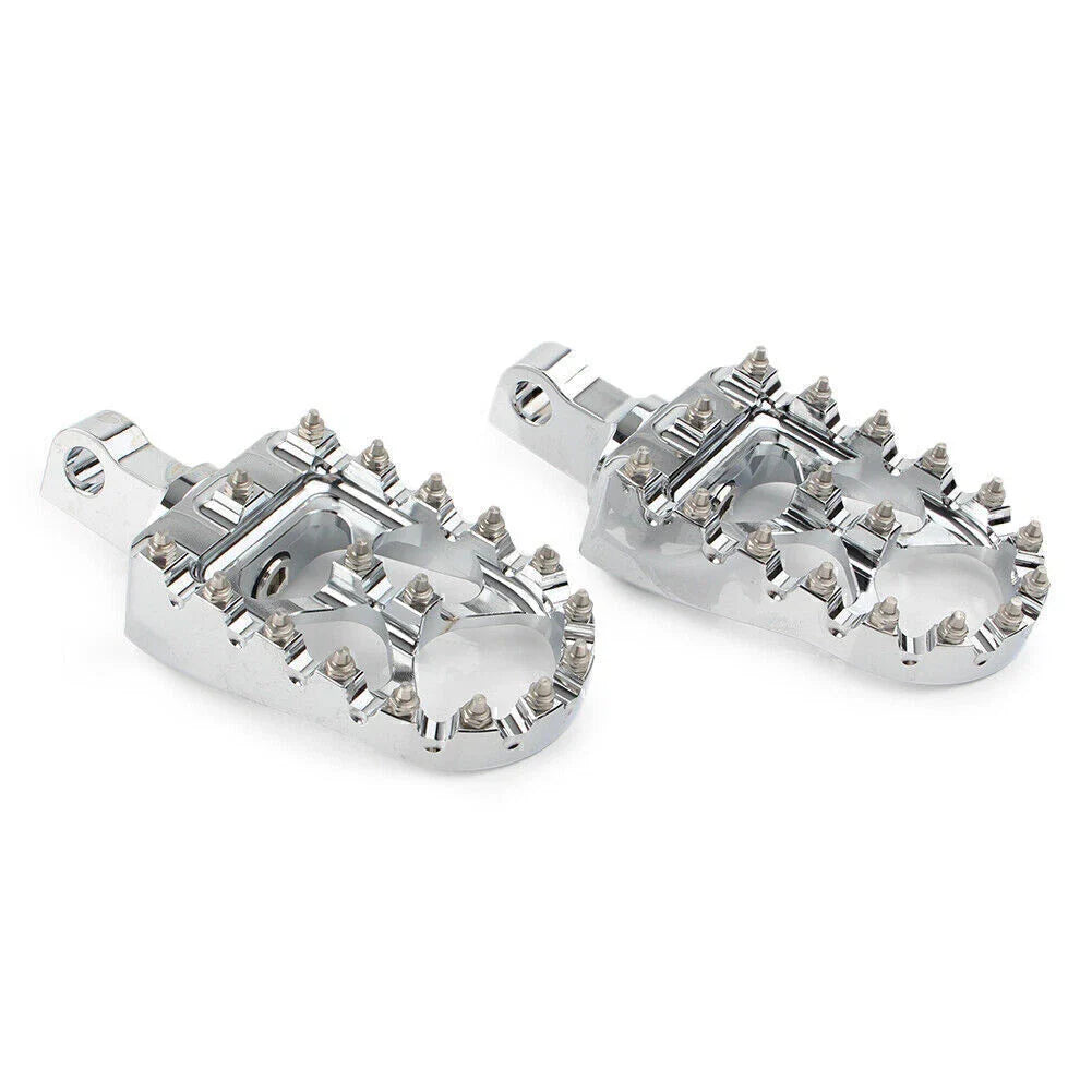 Wide Foot Pegs MX Style for Harley Dyna Sportster Iron 883 Fatboy