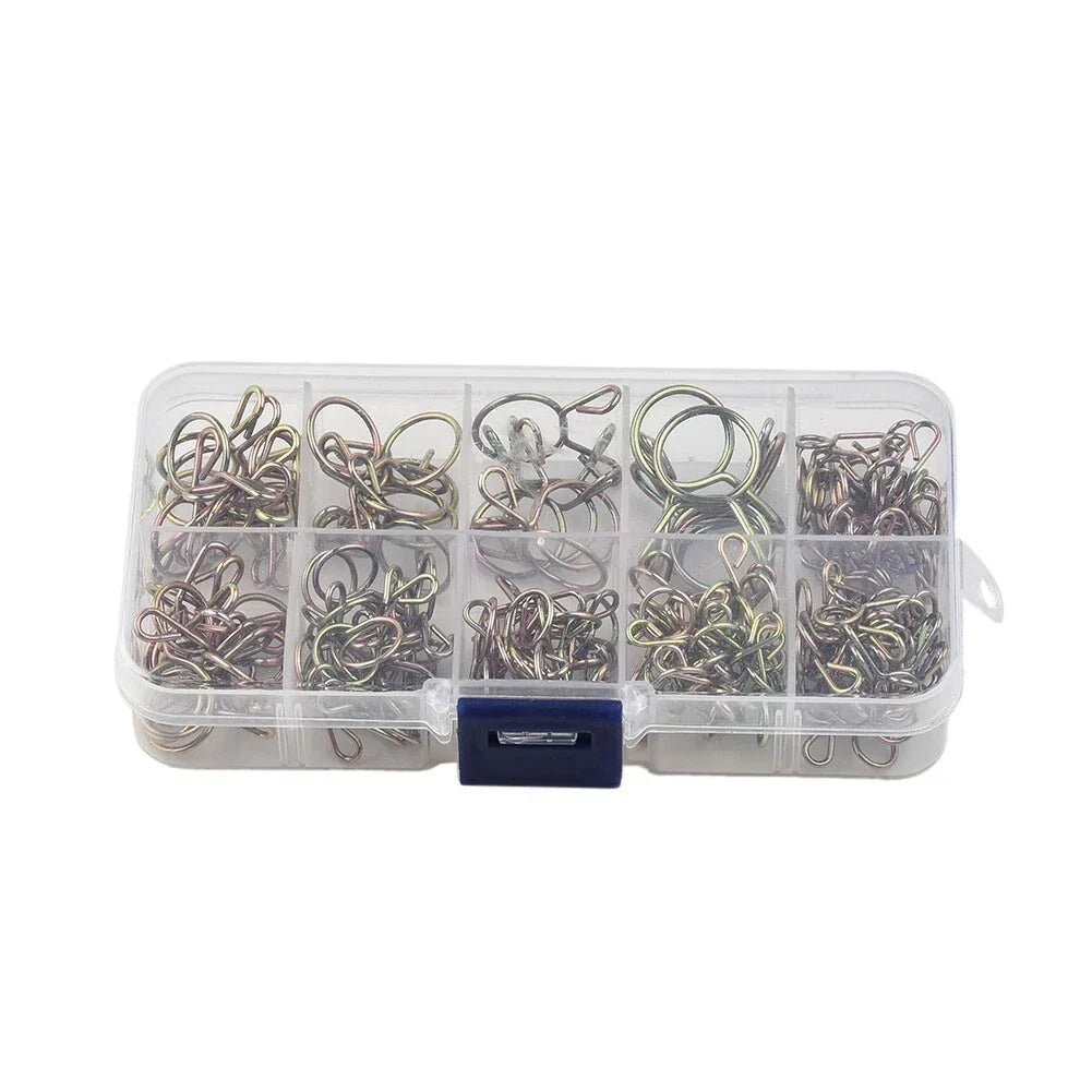 126Pcs 5mm-14mm Spring-Clip Fuel Oil Hose Line Air Tube Clamps Assortment Kit