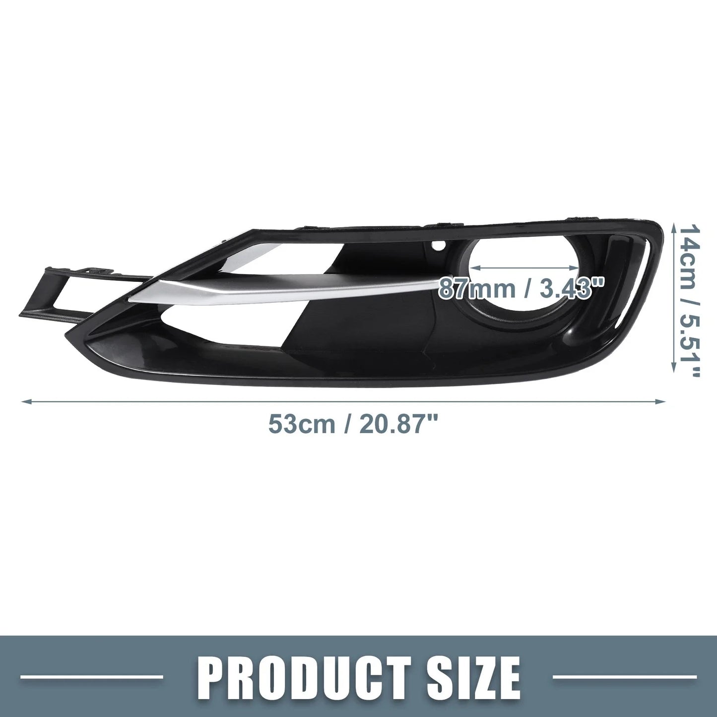 1 x Pair Fog Light Grille Cover Trim for BMW F30 (2012-2019)