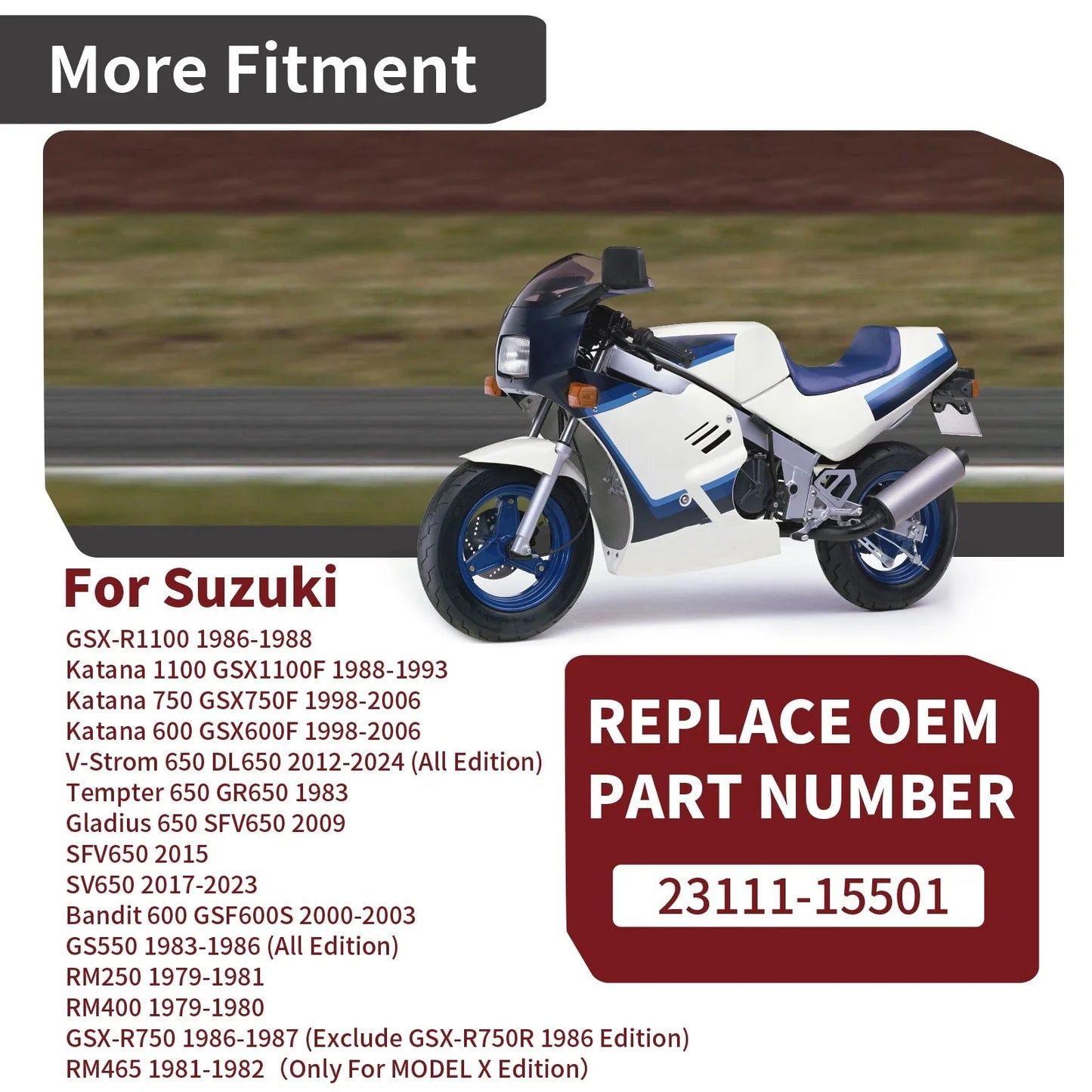 Left Clutch Push Rod for Suzuki RM250 RM400 SV650