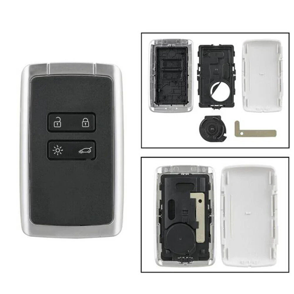 4 Button Key Shell Cover Remote Fob for Renault Koleos Megane Captur (2016-2020)