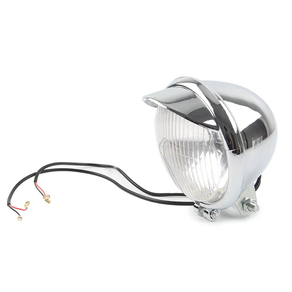 Chrome Motorcycle Headlight Passing Fog Light 12V for Harley Honda Suzuki