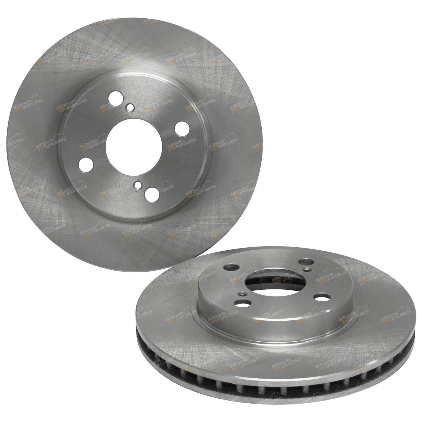 2 x Front Disc Brake Rotors for Toyota Corolla ZZE122 4cyl 1.8L (2001–2007)