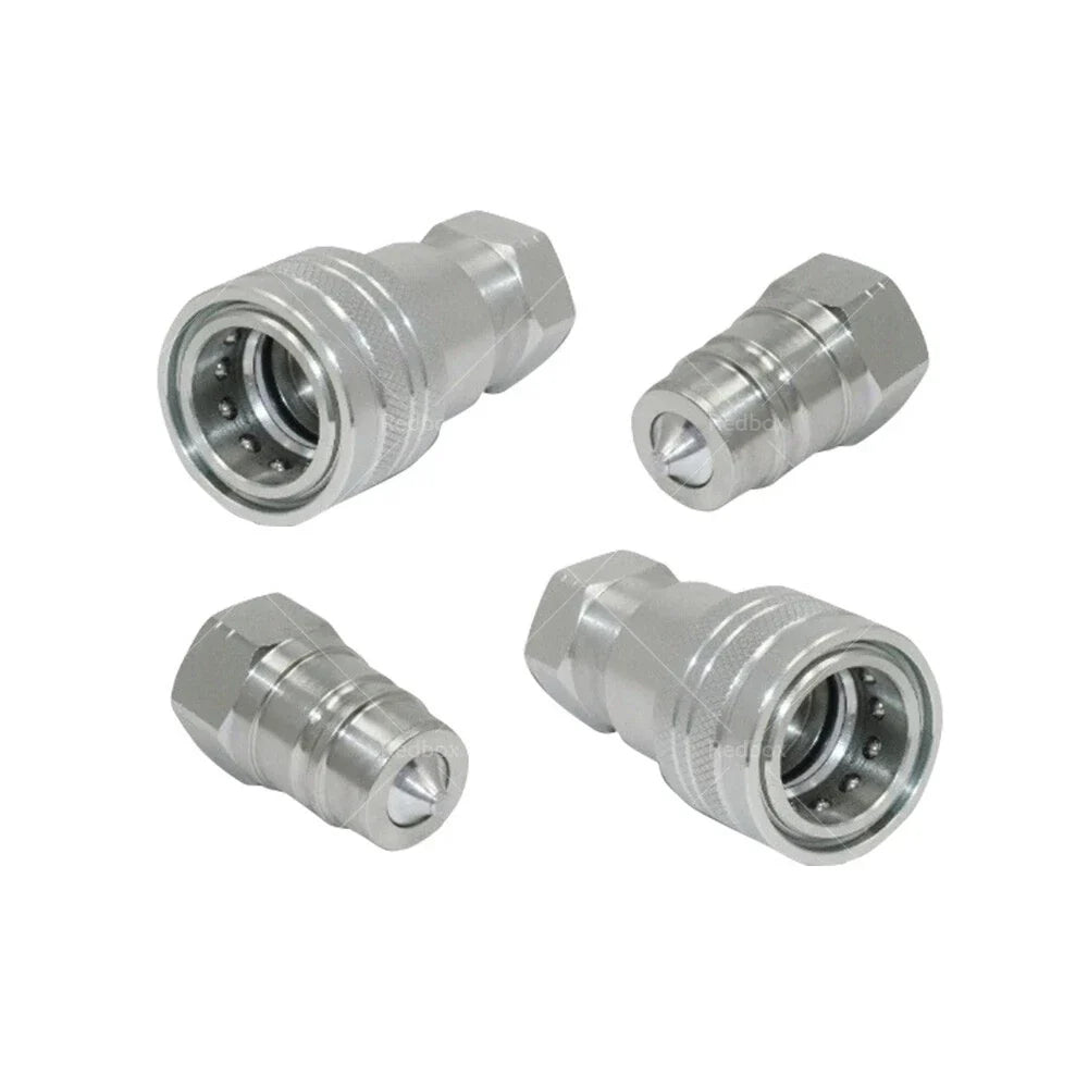 1/2" BSP Hydraulic ISO Poppet Quick Release Couplings for Tractor