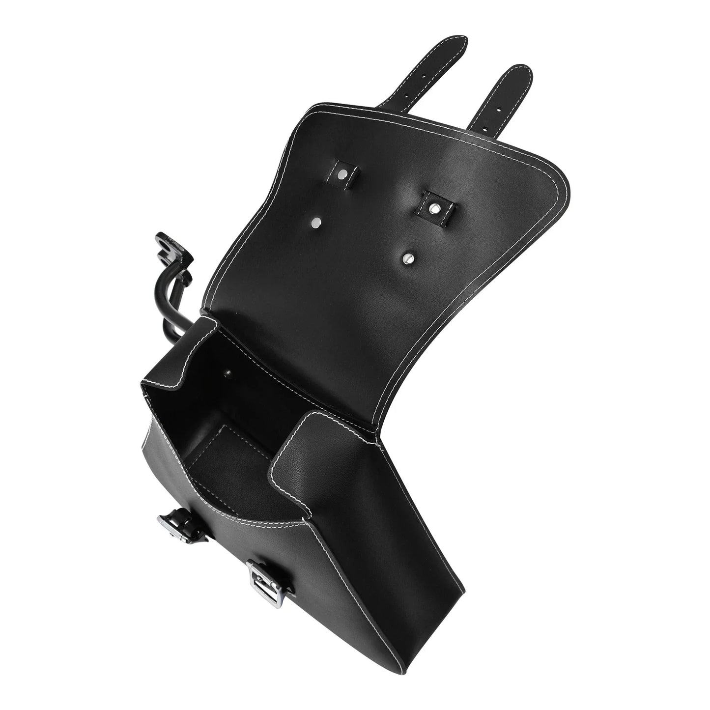 Black Side Bag Saddlebags for Harley Sportster Iron 883 1200 (2007-2020)
