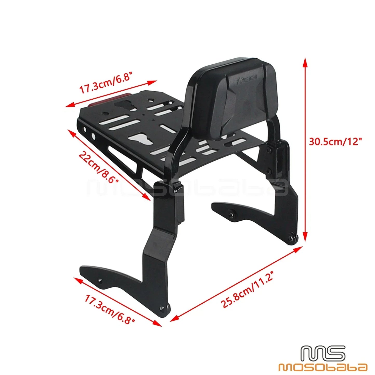 Low Profile Sissy Bar Kit for Harley Street Glide ST FLHXST (2022-2023)