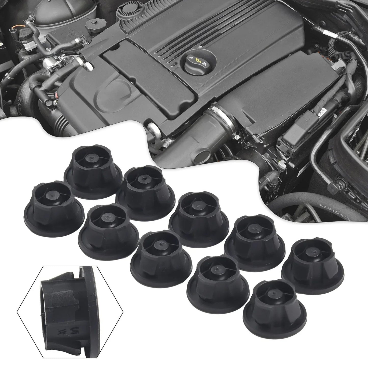 10 x Engine Cover Grommets for MERCEDES SPRINTER