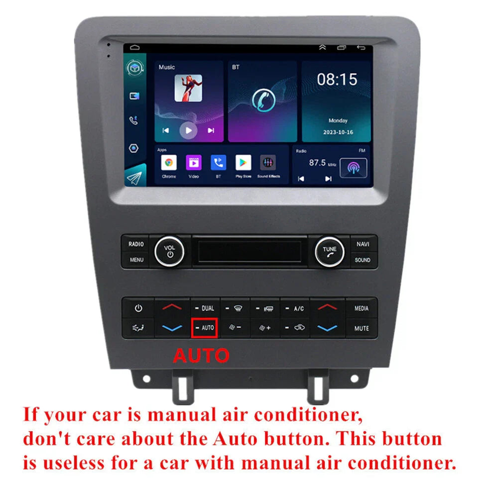 9" Android Stereo Radio GPS Navigation for 2010-2014 Ford Mustang