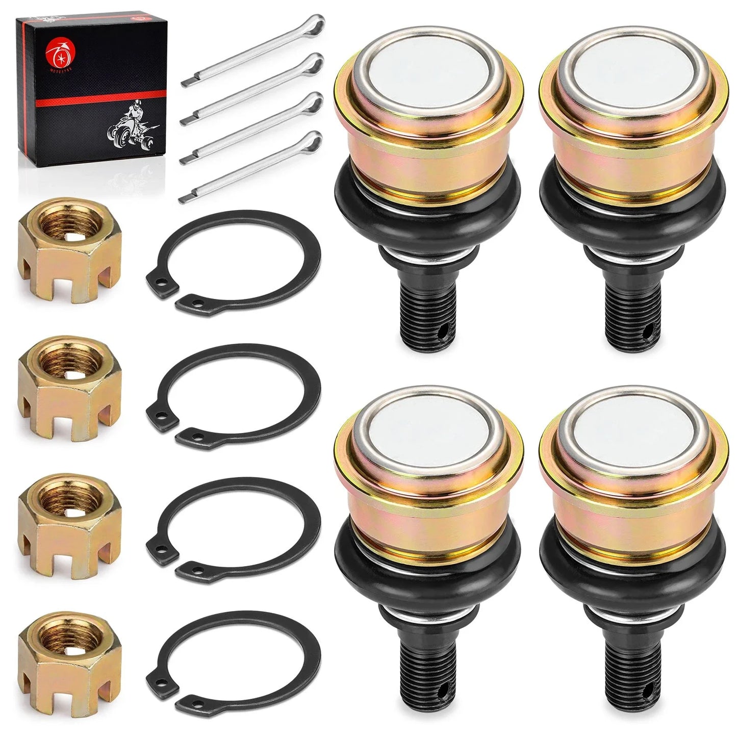 4 x Front Upper & Lower Ball Joints for Yamaha Kodiak 700 YFM700K (2015-2024)