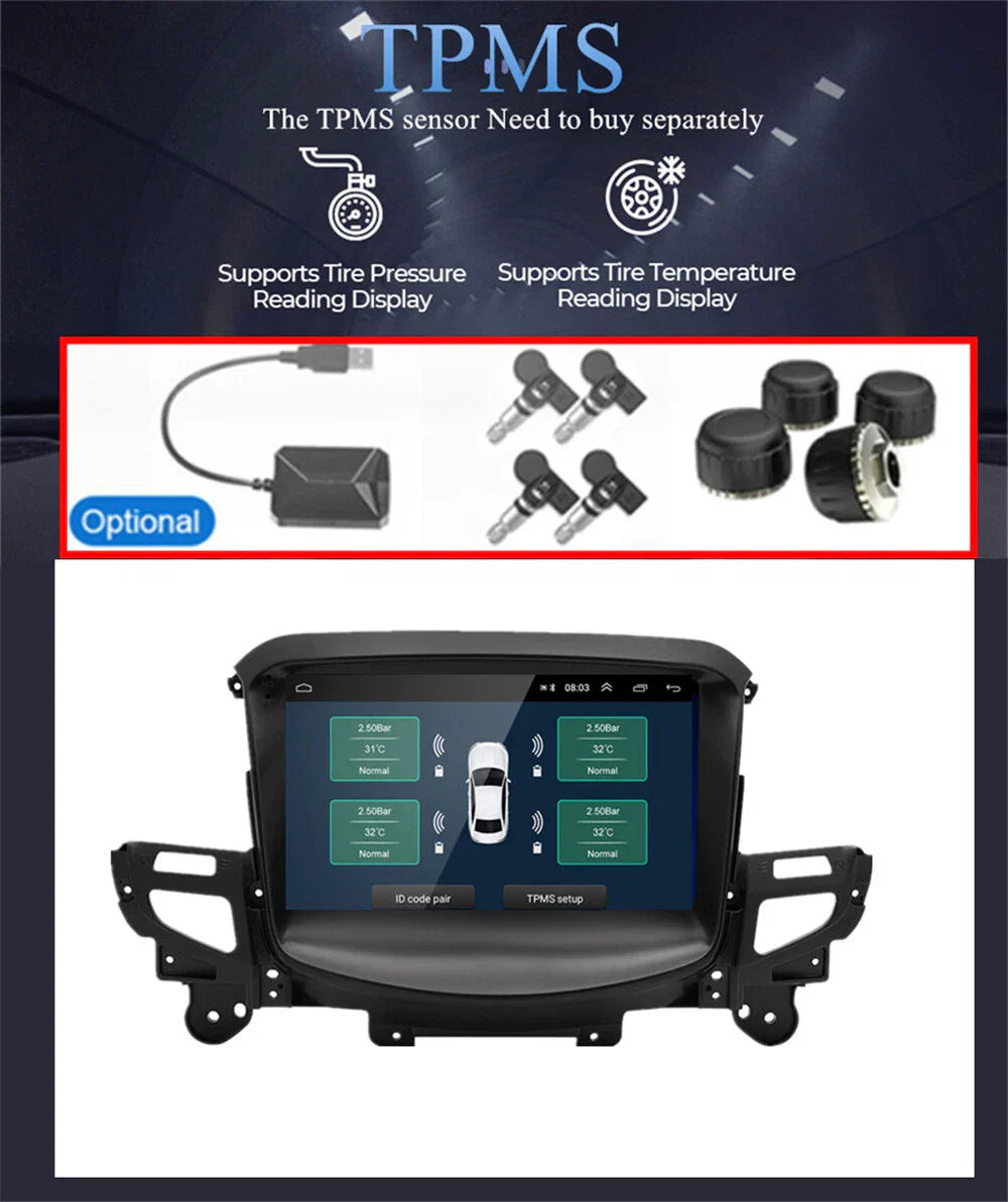 9" Android 14 Stereo Radio GPS Navi for Holden Commodore (2013-2017)