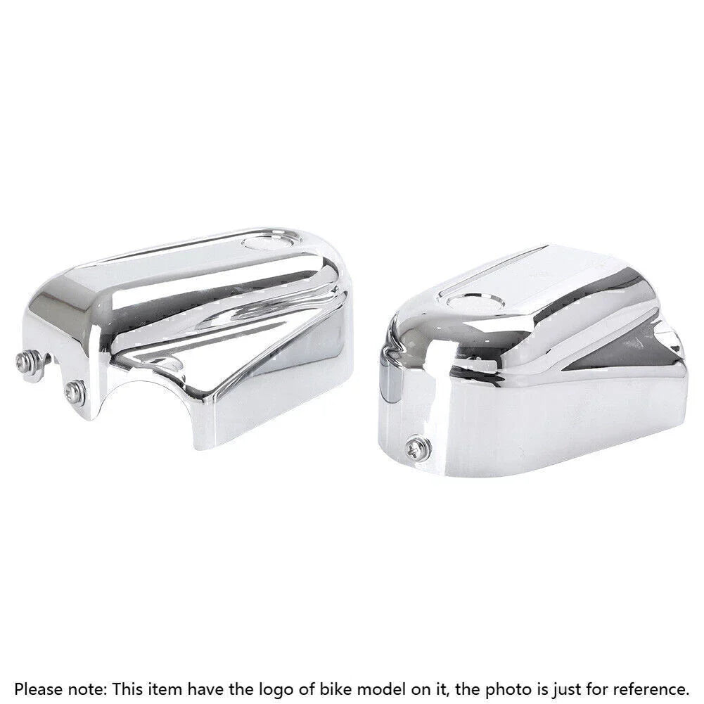 Rear Axle Cover Caps for Harley Softail (2008-2017) Black/Chrome