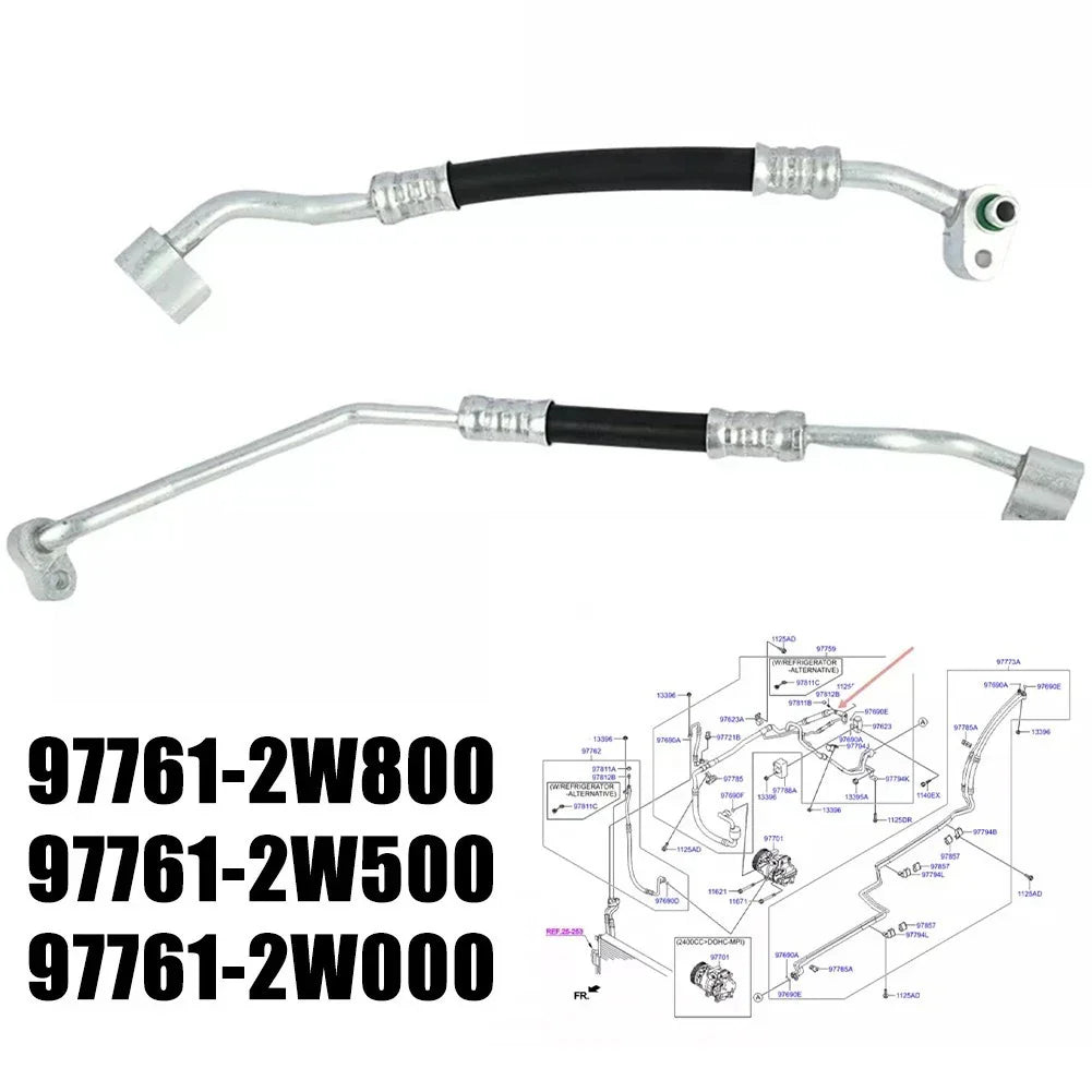 AC Pipe Tube Silver for Hyundai Santa Fe Sport (2013–2018)