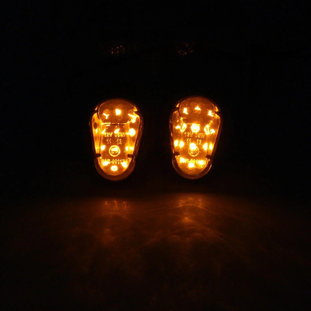 LED Amber Turn Signal Side Marker Lights For Yamaha YZF-R1 R6 R6S