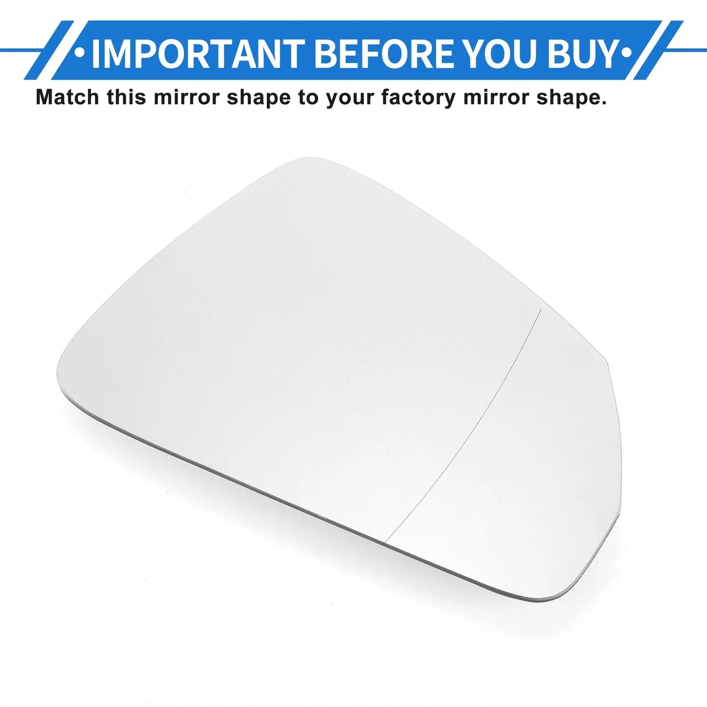 Right Driver Side Heated Mirror Glass Replacement for BMW X1