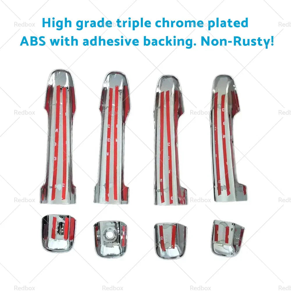 Chrome Door Handle Cover Trim for Toyota Land Cruiser Prado (2009-2023)