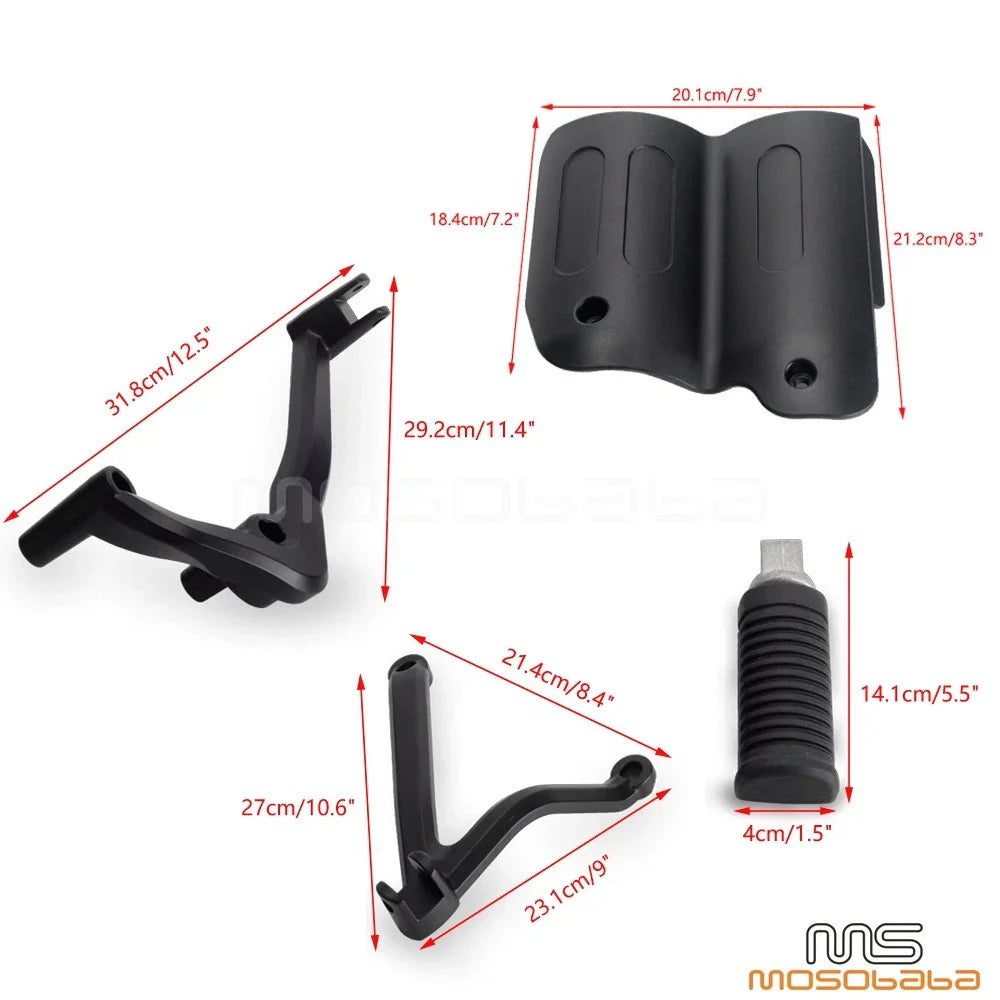 Passenger Footpeg Mount w/ Heat Shield for Harley Sportster S 1250 (21-22)