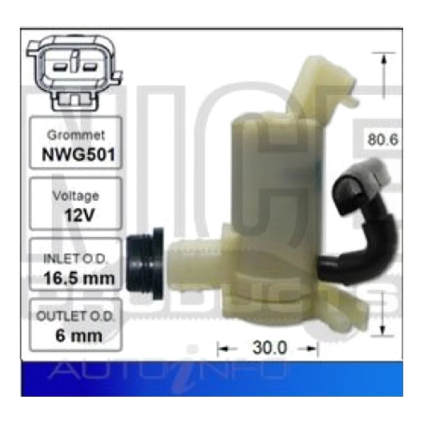 2.4L 3.5L Front Windscreen Washer Pump for Honda Accord CP CU (2008 - 2015)
