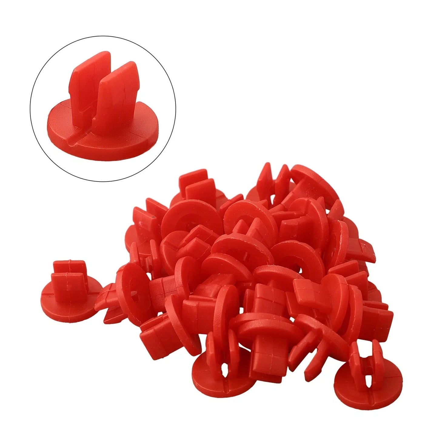 30 x Red Underbody Shield Nuts for Ford