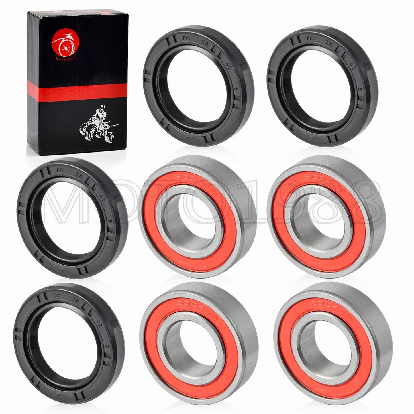 Front Wheel Bearing Shaft Seals Kit for HONDA Rancher 350 TRX350 (2000–2006)