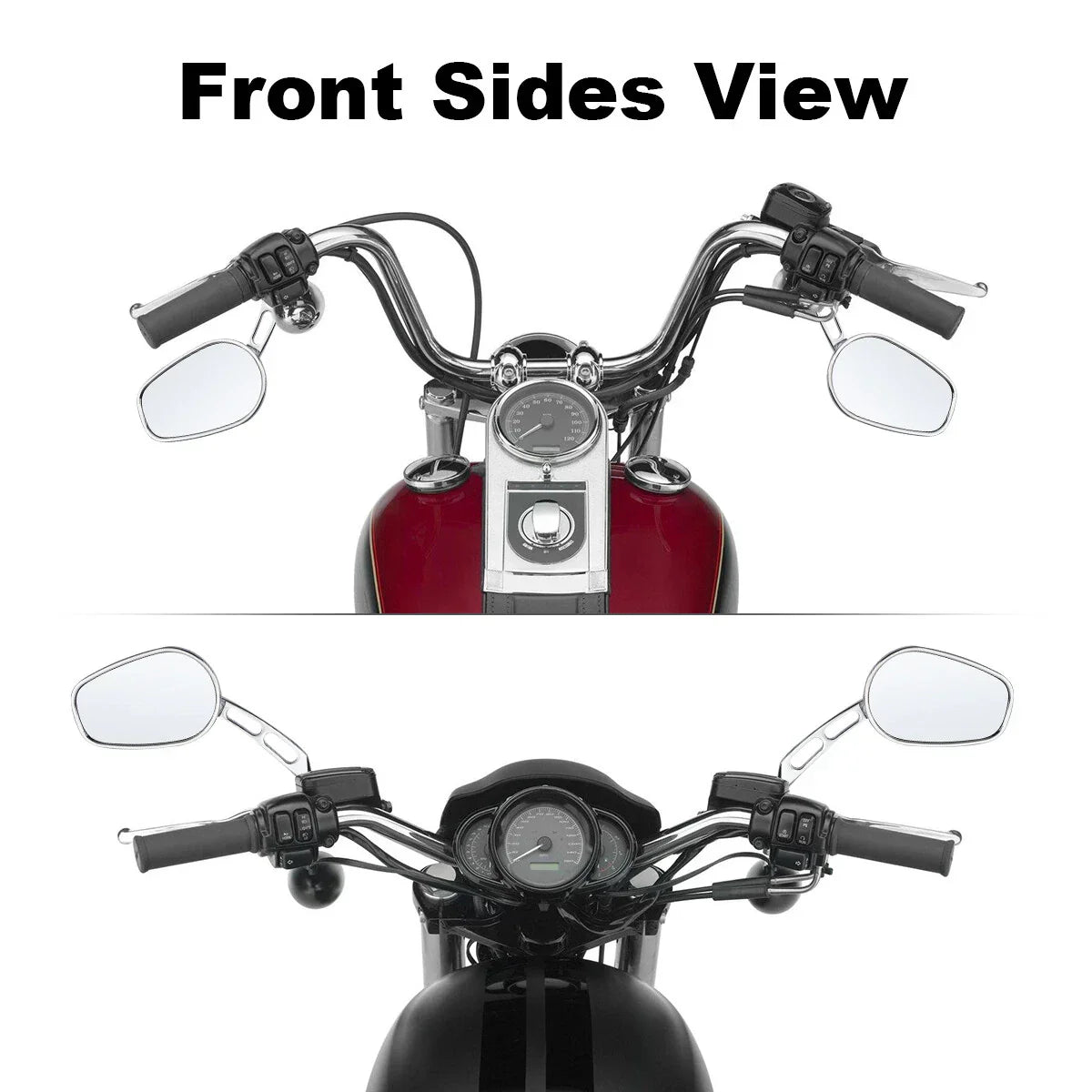 Rear View Mirrors for Harley Touring Road King Sportster XL Softail Dyna