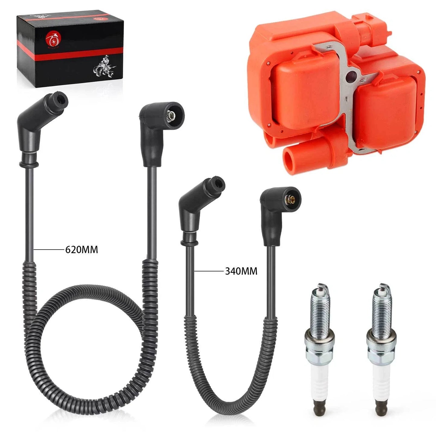 Ignition coil & Spark plug w/Wire Cap for Can-Am Maverick 1000R (2013–2018)
