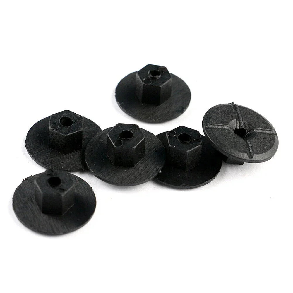 Pack of 10 Black Liner Plastic Nuts for Mercedes W201 (1982–1993)
