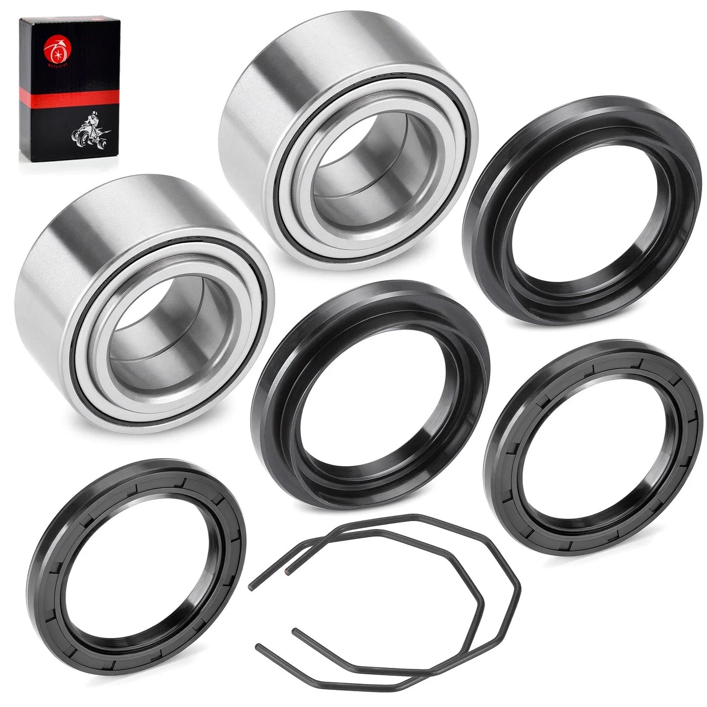 2 x Front or Rear Wheel Bearing & Seal for Arctic Cat 500 4x4 (2003–2004)