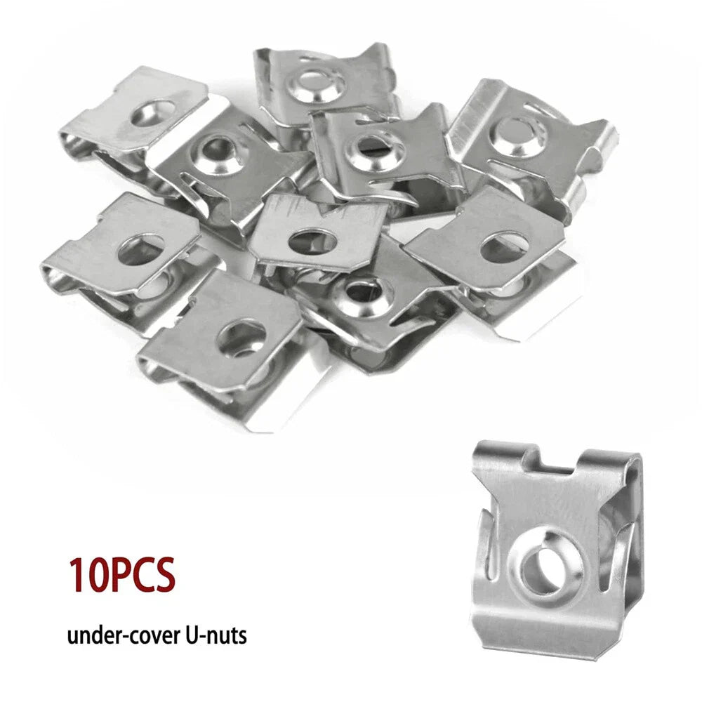 50 x Engine Splash Shield Screws Bolts U-nuts for Ford F-150, Mondeo, Fiesta, Escape