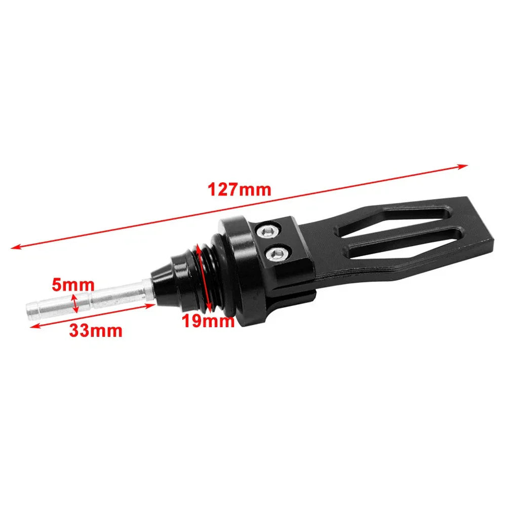 CNC Motorcycle Engine Oil Dipstick Cap Plug Level Gauge for Various Models