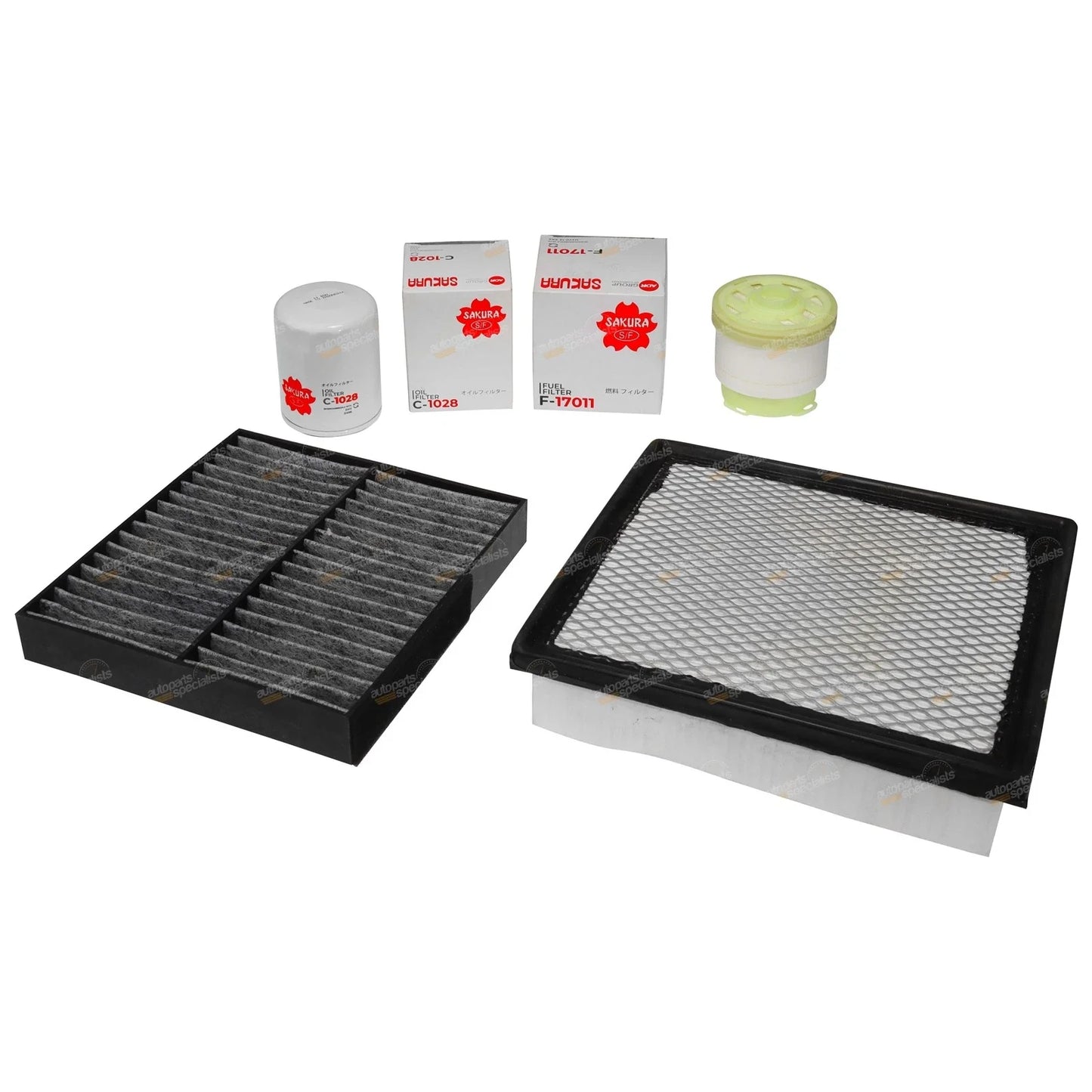 Oil Air Fuel Cabin Filter Kit for Mitsubishi Triton MQ 2.4L 4N15 Diesel