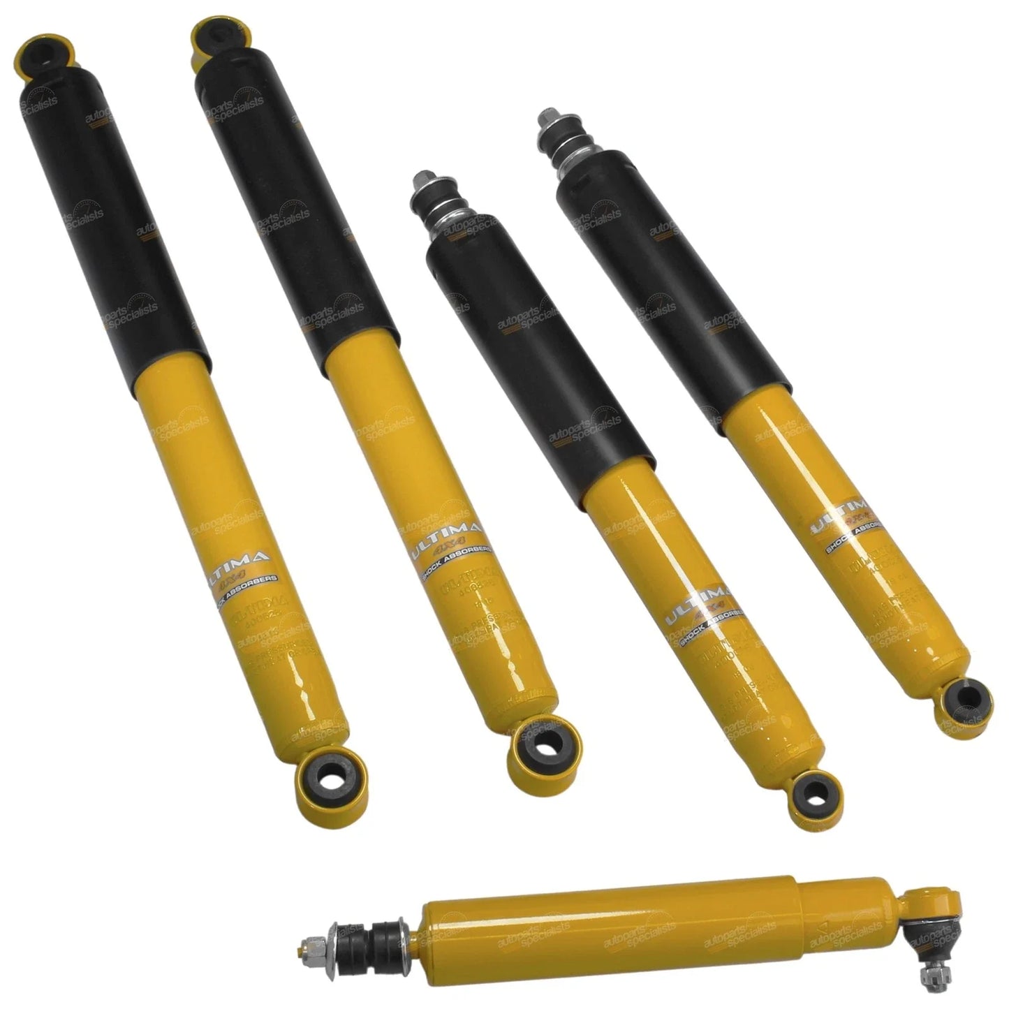 5pc Gas Shock Absorber + Steering Damper for Hilux LN106 RN105 (1988–1997)