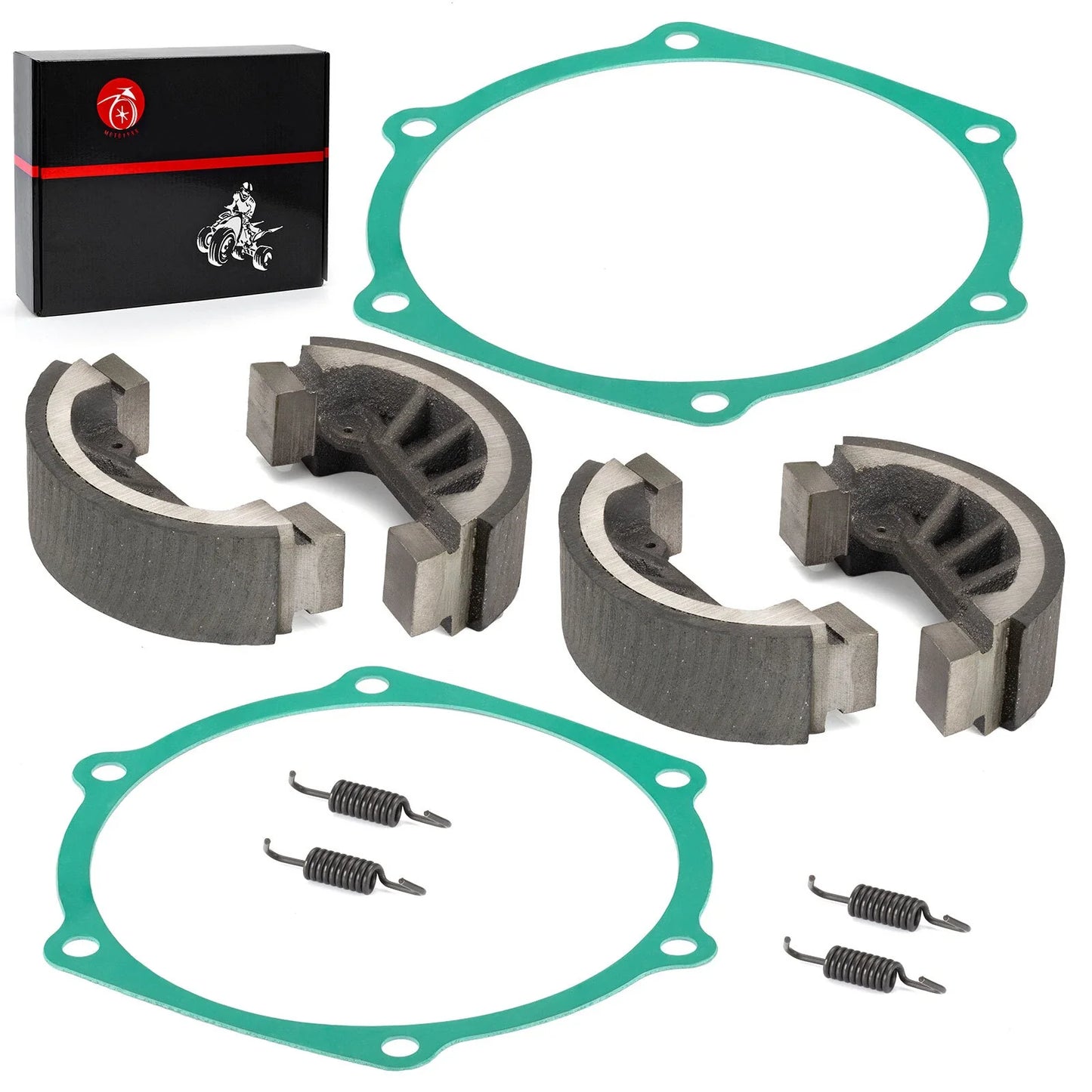 4x Brake Shoe Set w/ Springs Gasket John Deere 750 770 790