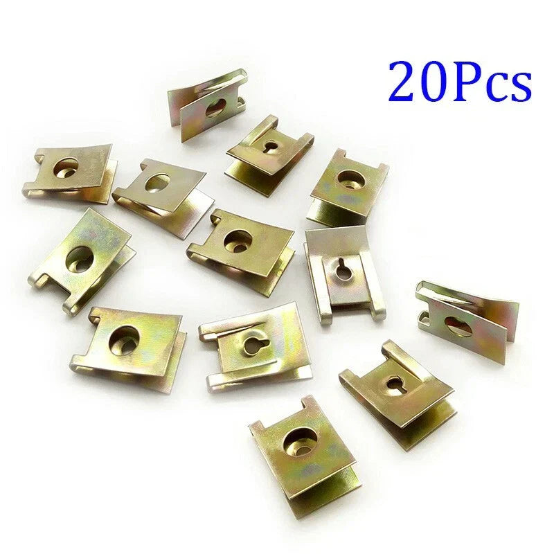 Fastener Clips / 20pcs / U-Type Mount for Car