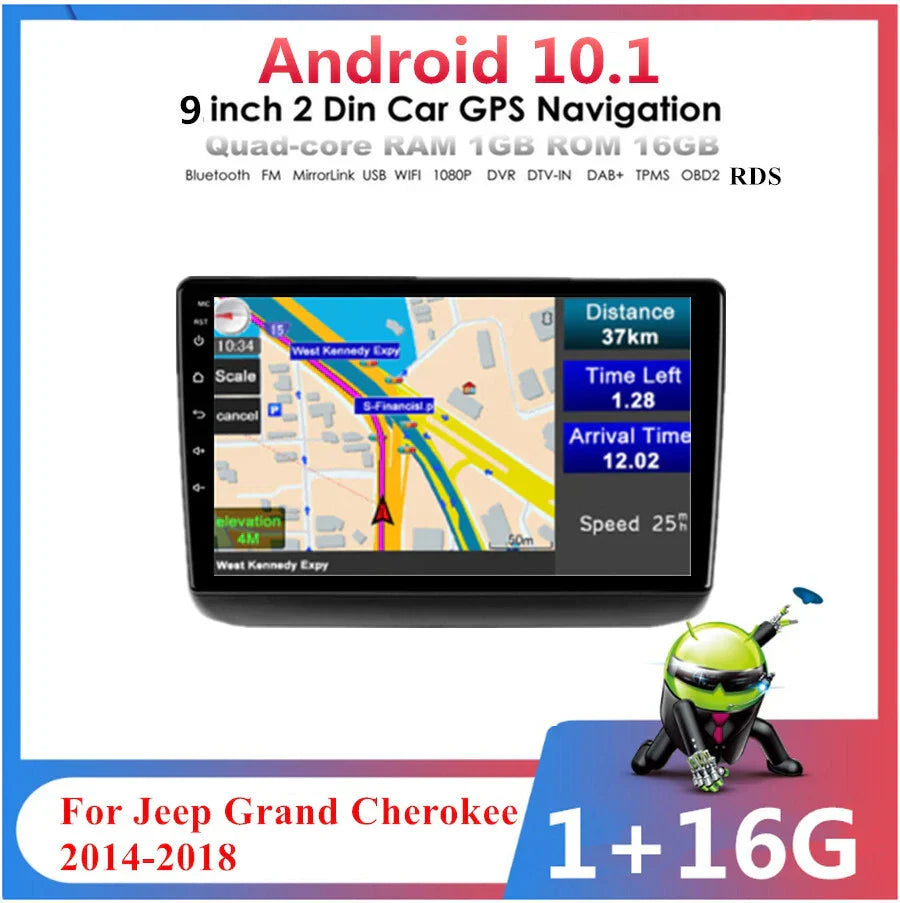 9" Stereo Radio GPS Head Unit for 2014-2018 Jeep Grand Cherokee