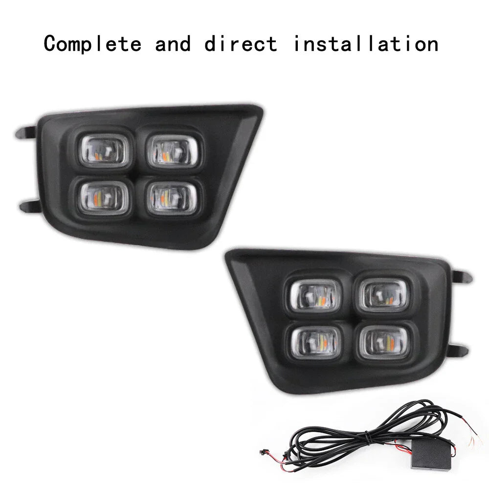 LED Daytime Running Fog Lights w/ Turn Signal for Toyota Tacoma (2012-2015)