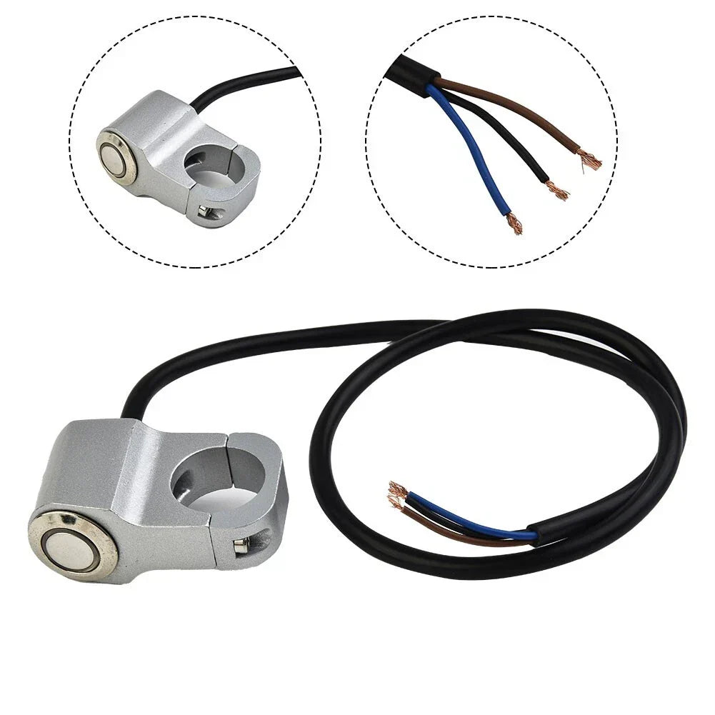 Red Led Motorcycle Switch ON-OFF Headlight Adjustable Mount Waterproof Button
