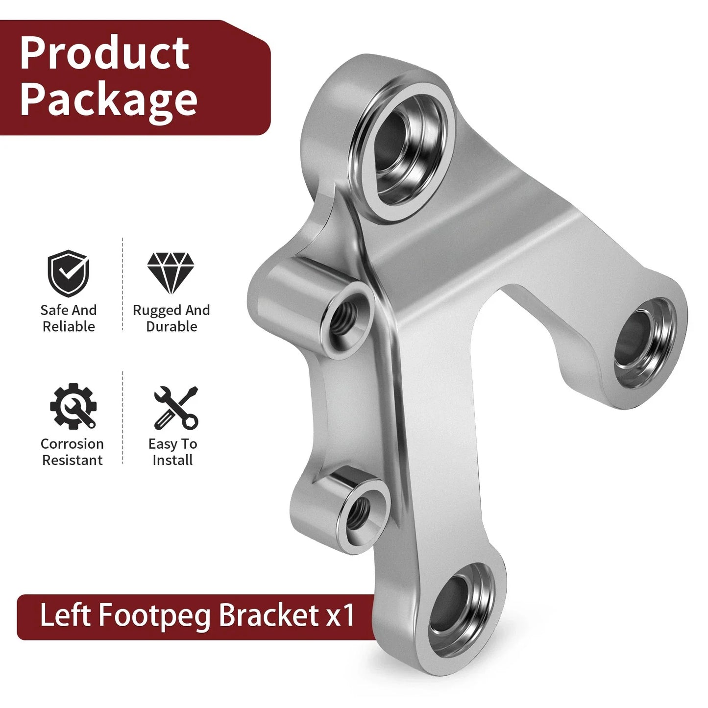 Footpeg Bracket for Kawasaki Ninja ZX-6R 9R ZZR600 (1998–2008)