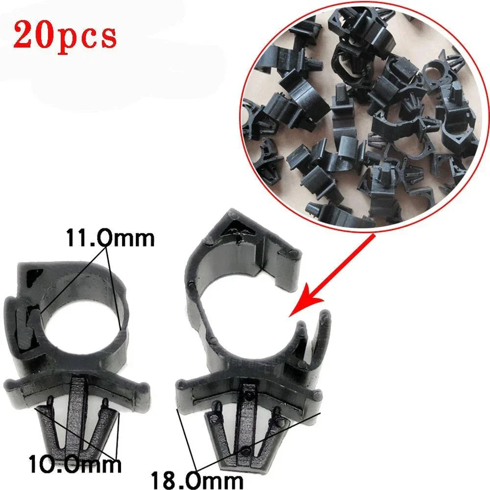 20 Pcs Wrap Cable Oil Pipe Fastener for Car Parts Accessories Interior New