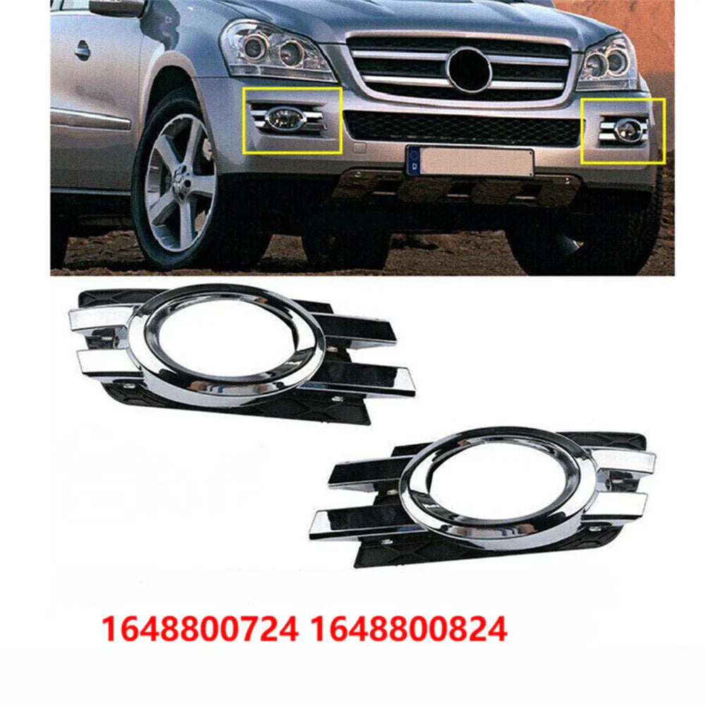 Front Bumper Fog Light Covers for Benz GL-Class X164 (2007-2012)