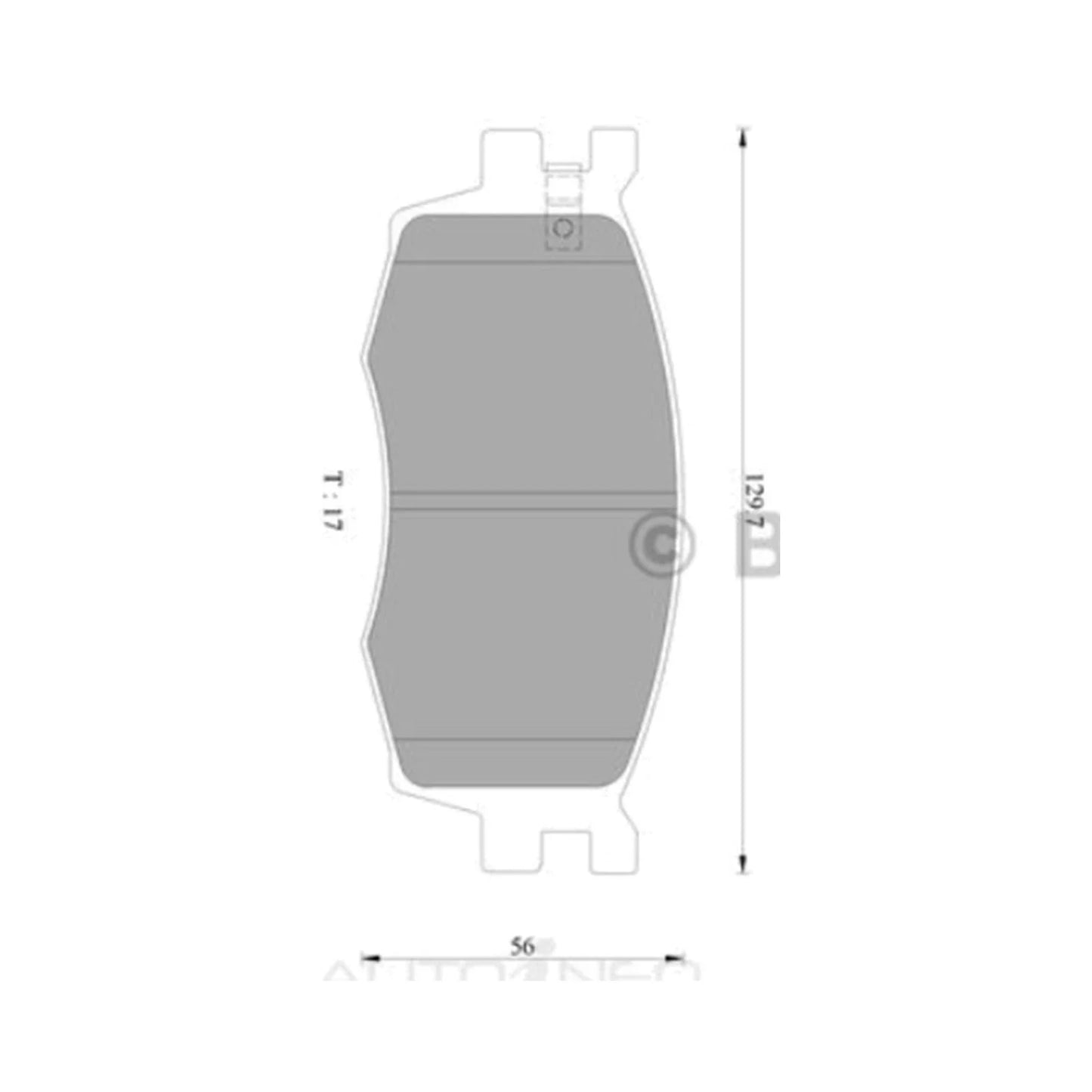 Front Disc Brake Pads Set for Kia Rio JB (2005 - 2011)