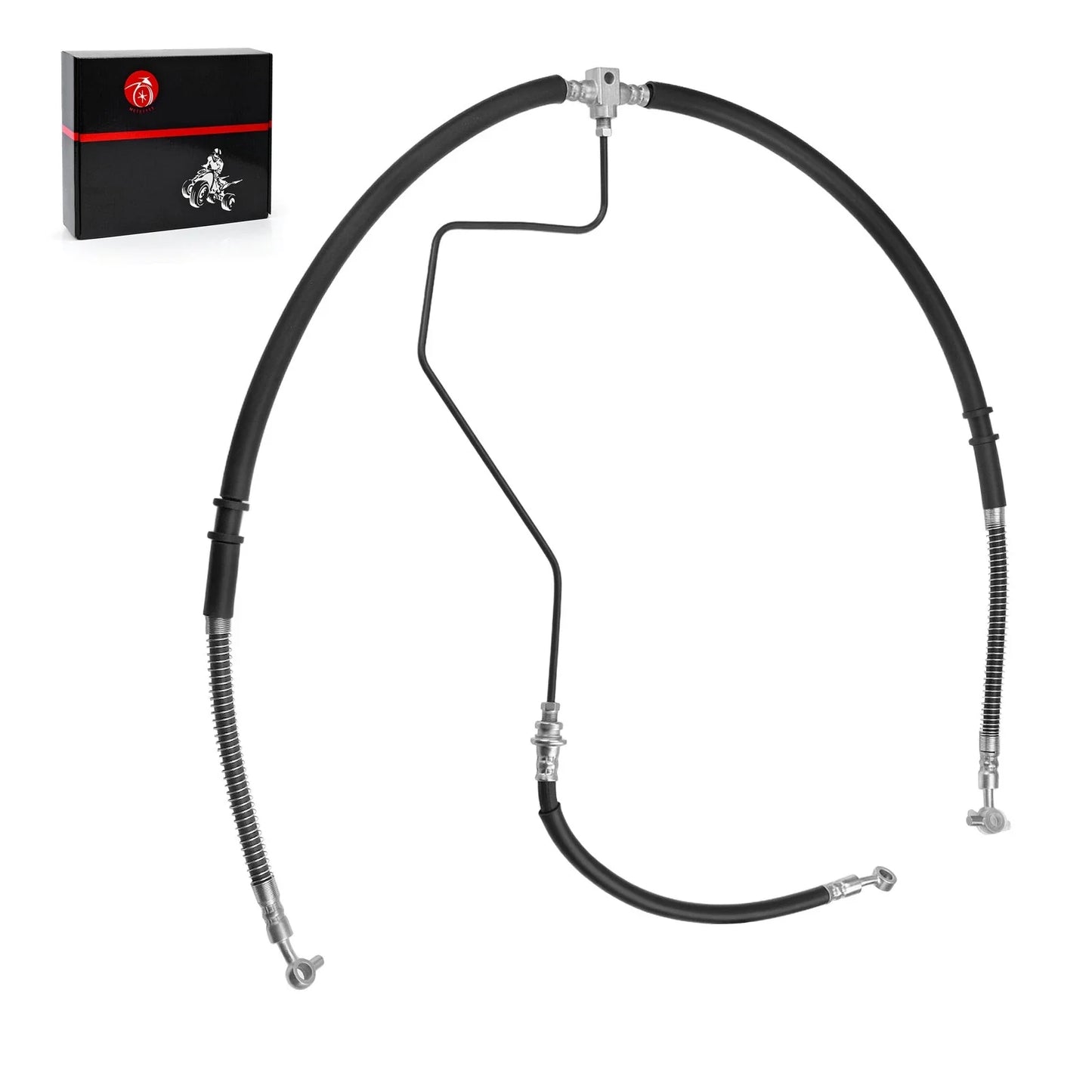 Front Brake Hose Lines Pipe Kit for Yamaha Raptor 700 (2006–2024)