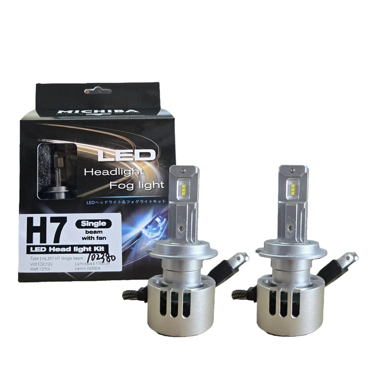 2x H7 LED Headlight Bulb Globe 12V 27W 1700LM 6500K Model (2000–2024)