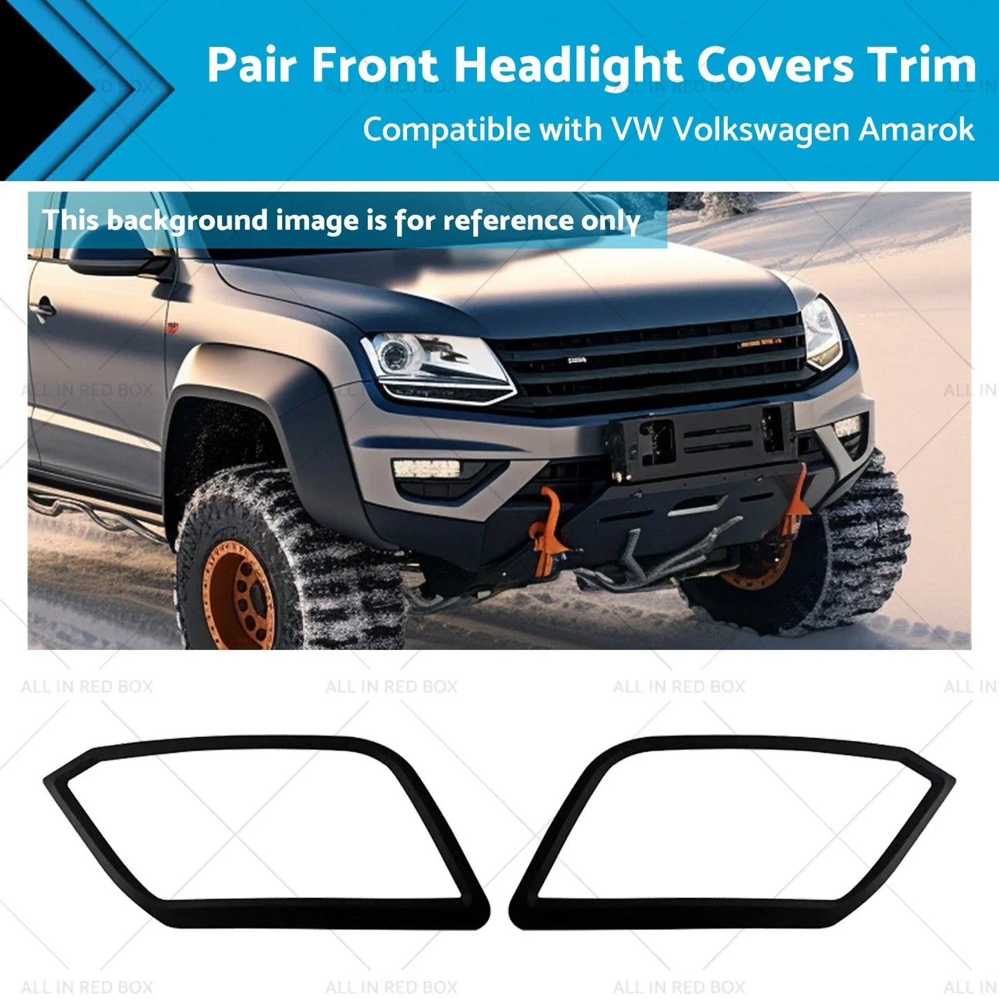 Front Headlight Covers Trim for VW Amarok (2009-2022)