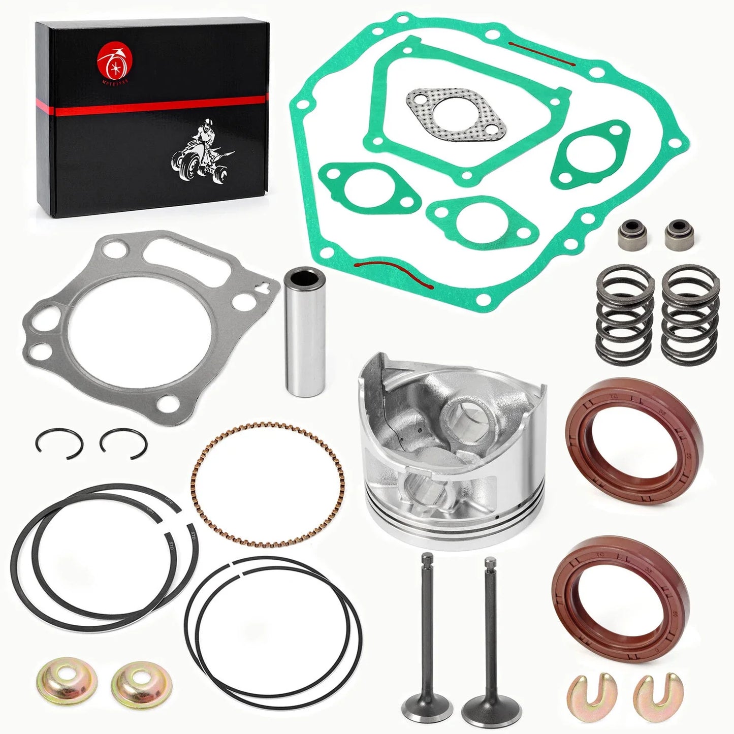 0.25mm oversized Top End Kit Piston/Valve for Yamaha YDRA Golf Cart (2000-2013)