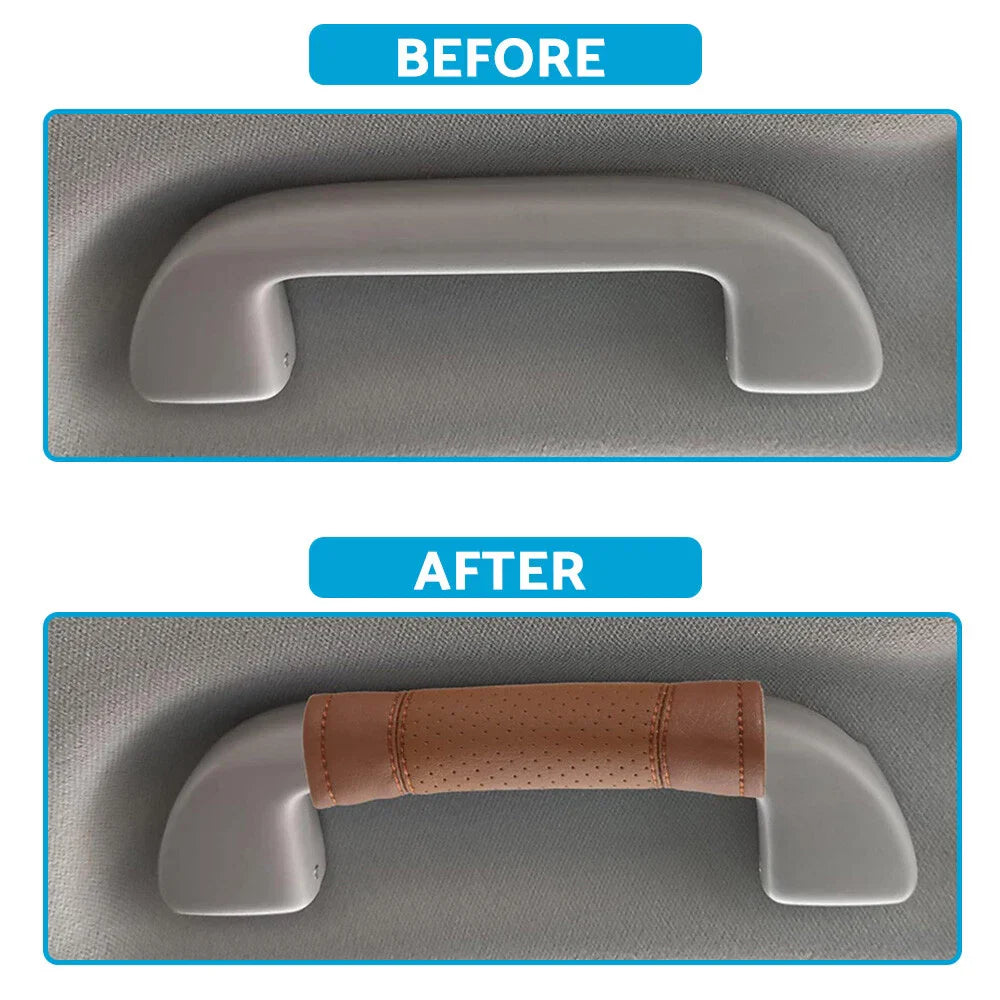 Universal Faux Leather Door Handle Covers for Car Accessories