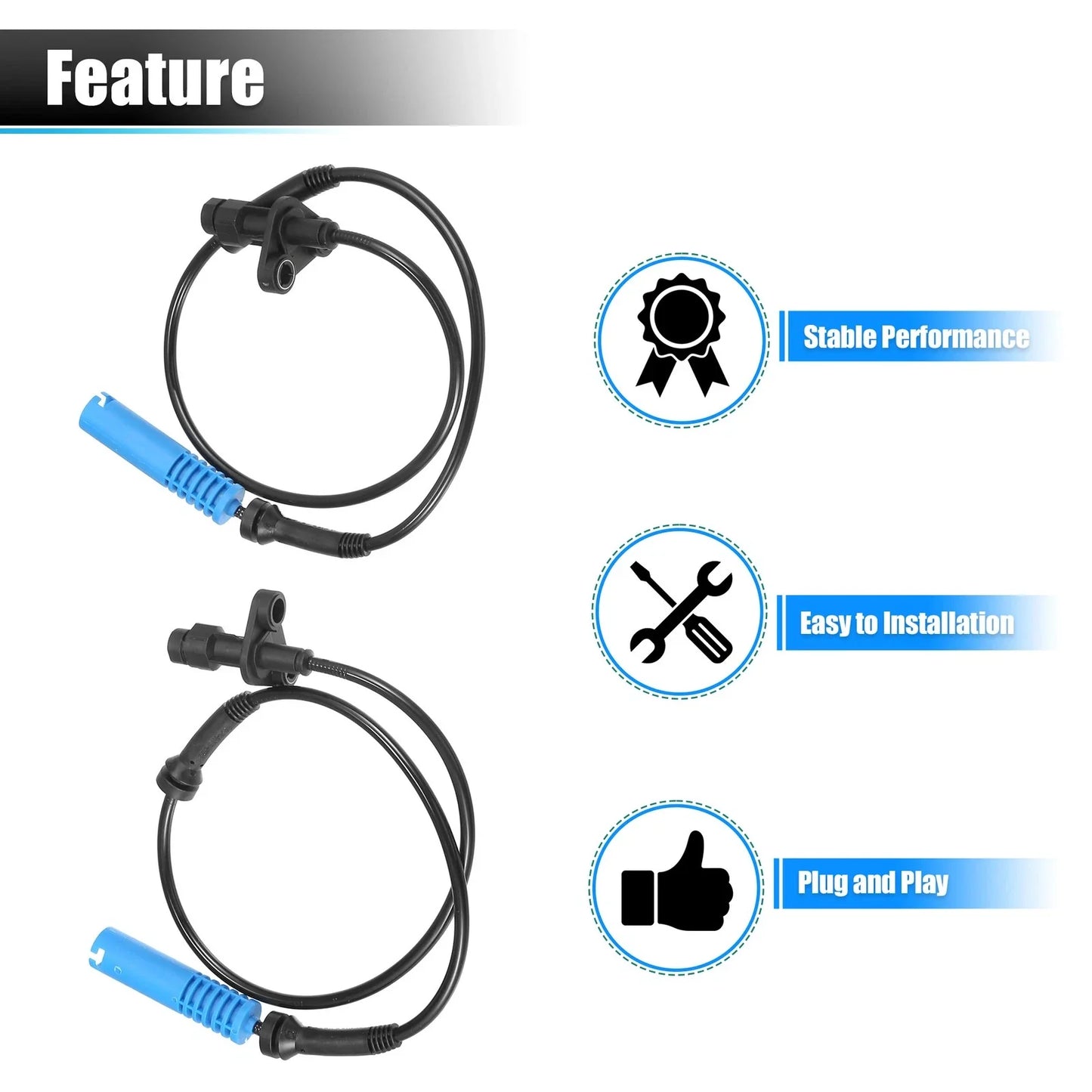 ABS Wheel Speed Sensor Front Left Right for BMW 525i
