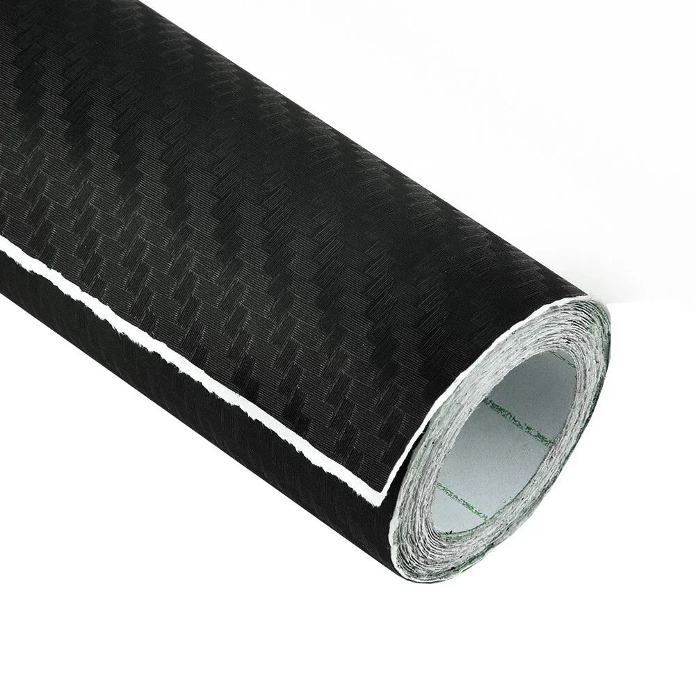 200cm Car Vinyl Wrap 3D-Matt Black Carbon Fiber for Car