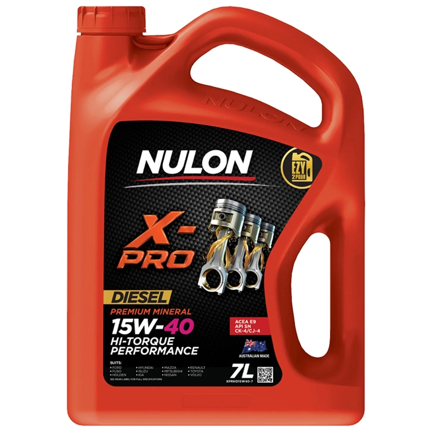 7L Nulon X-PRO 15W-40 HI-Torque Performance Engine Oil for Nulon X-PRO