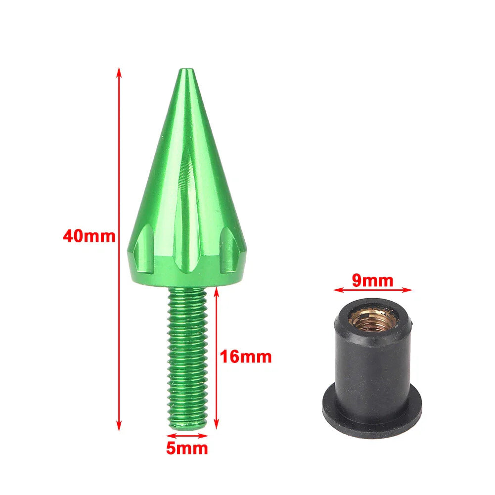 Windshield Bolt Screws Grey Spike for Honda Yamaha Suzuki BMW Ducati